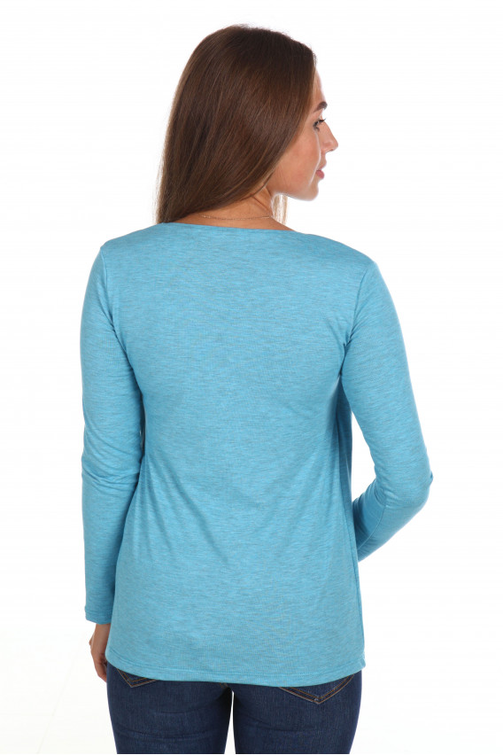 Блуза для беременных и кормящих кулирка с лайкрой 8.38 серый
