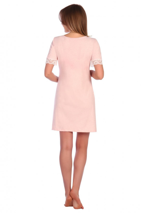 Сорочка для беременных и кормящих кулирка с лайкрой 8.65 розовый