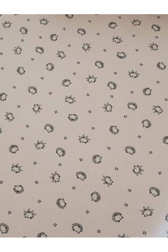 15.55 Пеленки 90*110(4 шт) бежевый, серый, ёжики