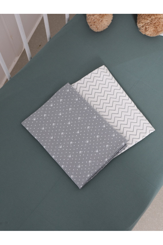 15.56 Набор пеленок 90*110 для новорожденных 3 шт из кулирки