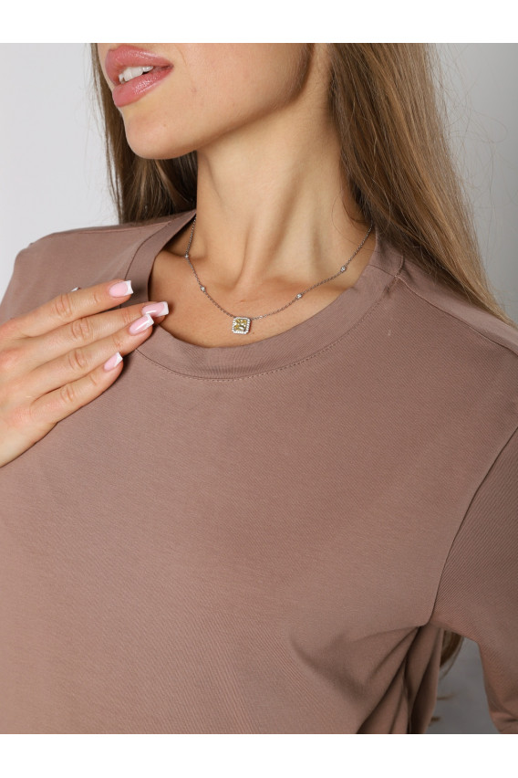 Футболка оверсайз 8.162 бежевый