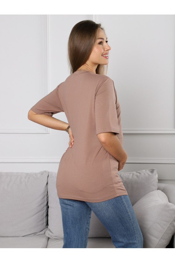 Футболка оверсайз 8.162 бежевый
