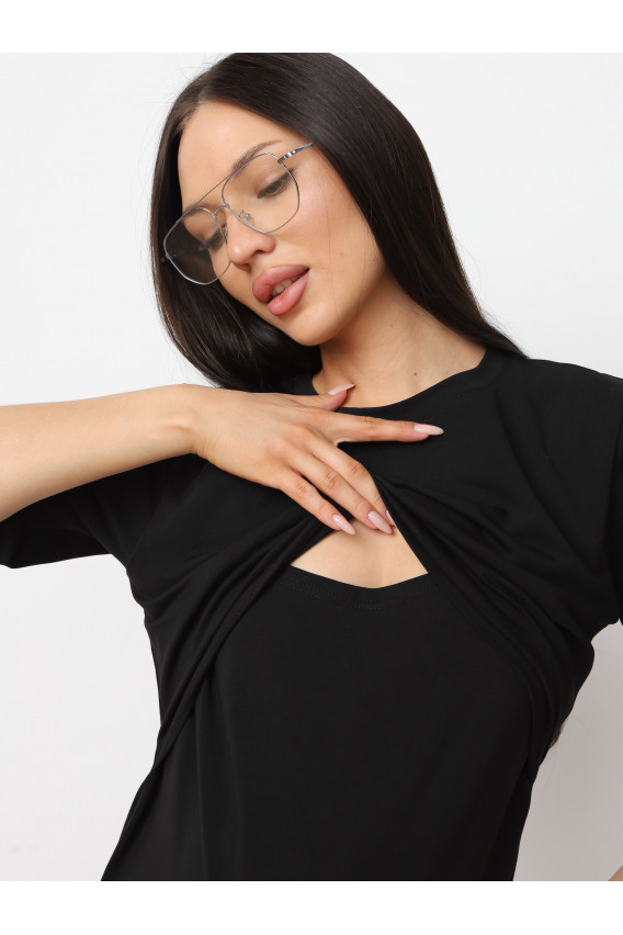 Футболка оверсайз 8.162 черный