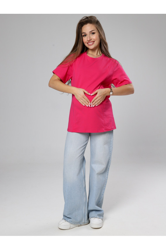 Футболка с 2-мя молниями 8.163 фуксия