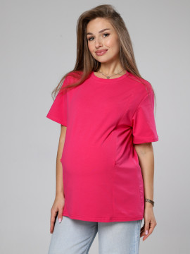 Футболка с 2-мя молниями 8.163 фуксия