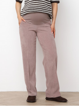 Брюки для беременных 8.169 бежевый из вельвета