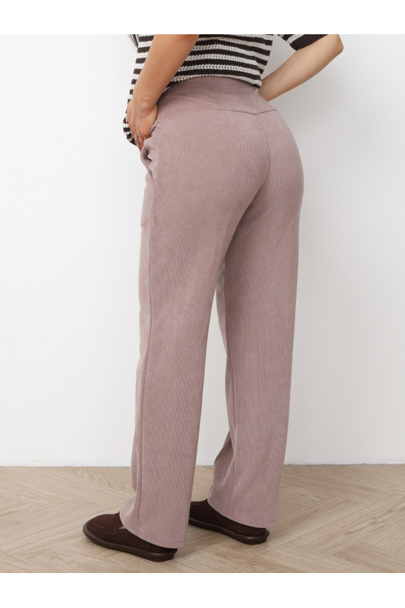Брюки для беременных 8.169 бежевый из вельвета