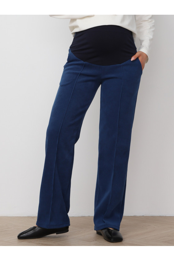 Брюки для беременных 8.169 индиго из вельвета