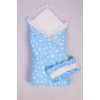 Одеяло-конверт для новорожденного 8.68-Ю микс расцветки голубой