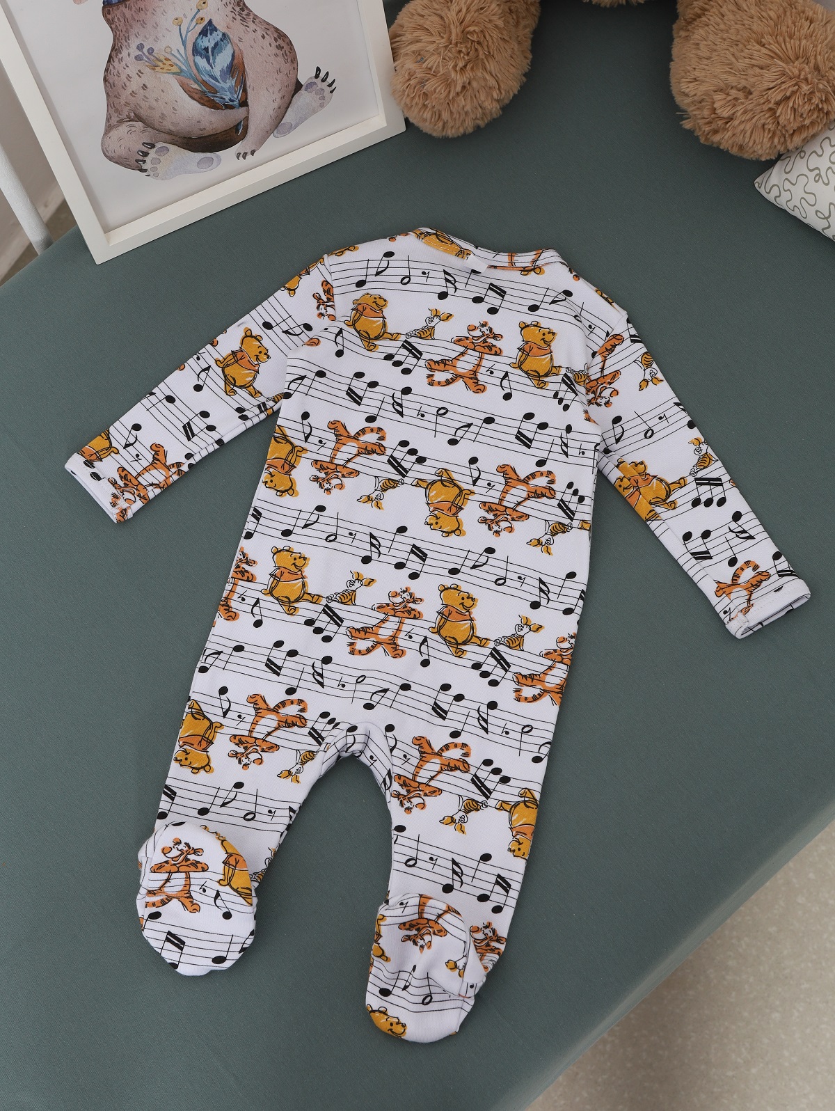 15.52 Комбинезон для новорожденных, белый, дисней