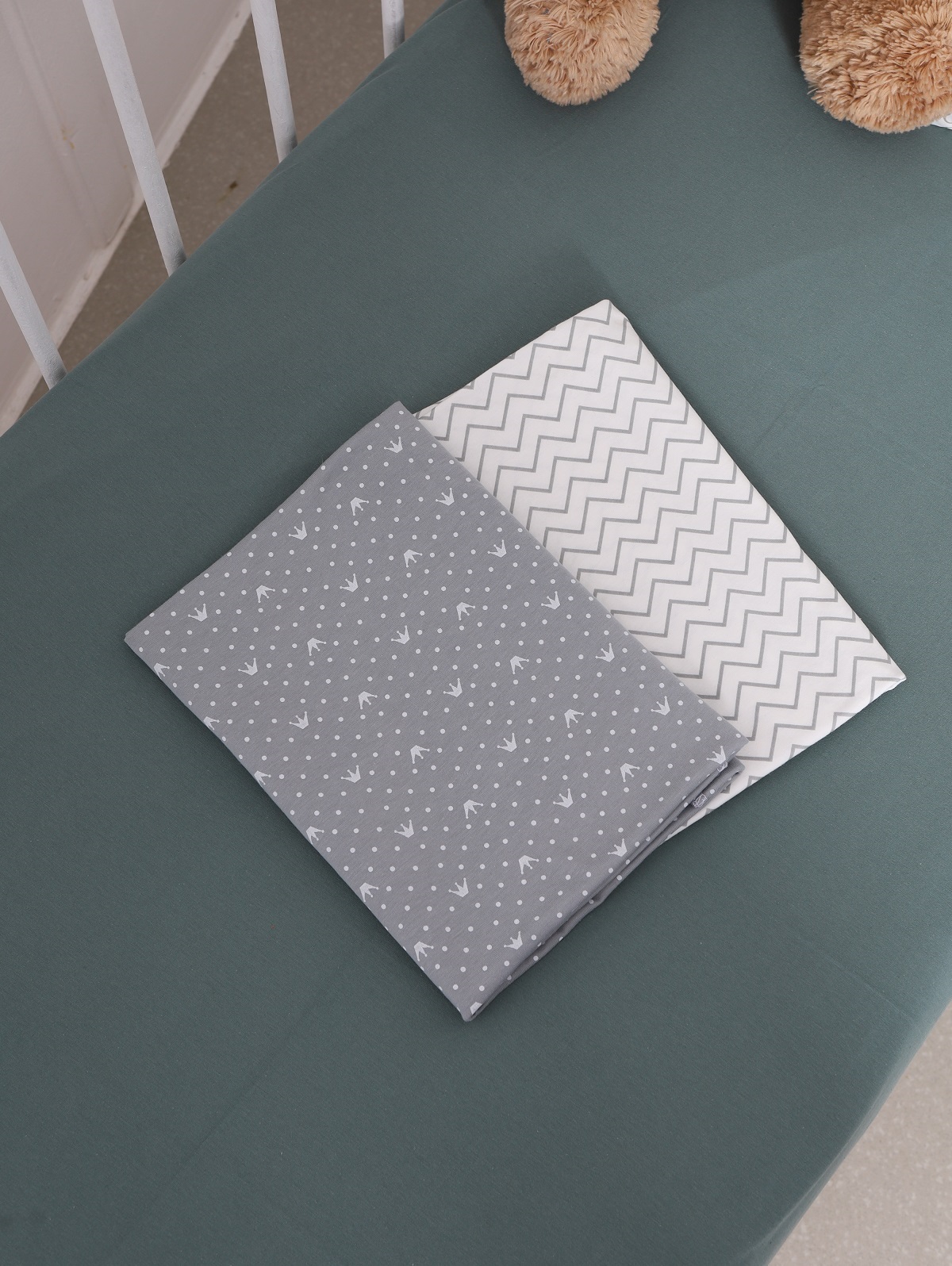 15.56 Набор пеленок 90*110 для новорожденных 3 шт из кулирки