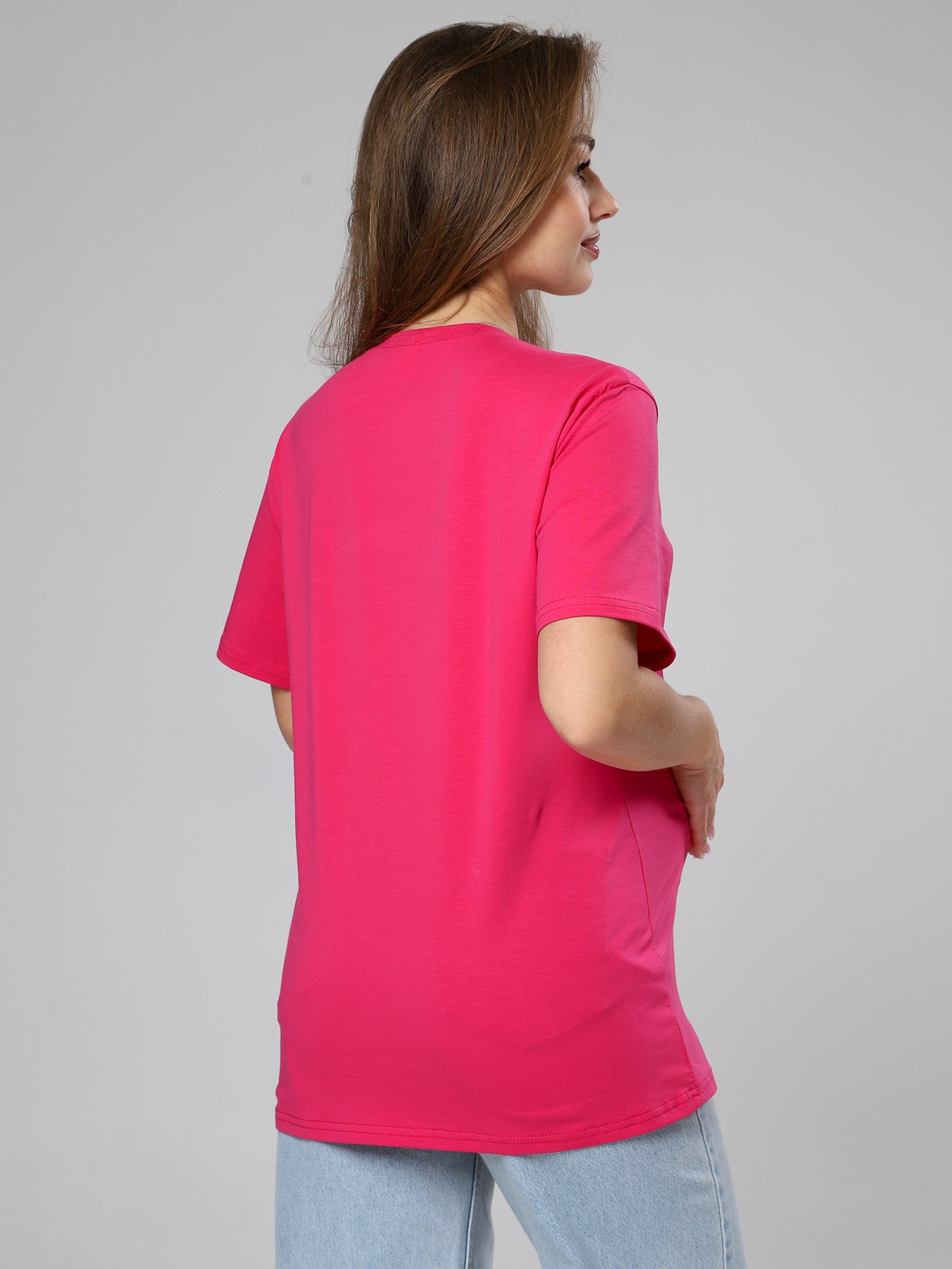 Футболка с 2-мя молниями 8.163 фуксия