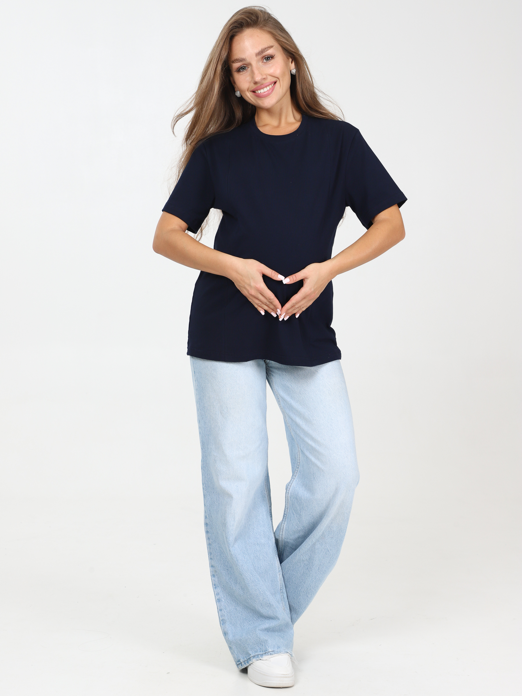 
									Футболка с 2-мя молниями 8.163 т.синий